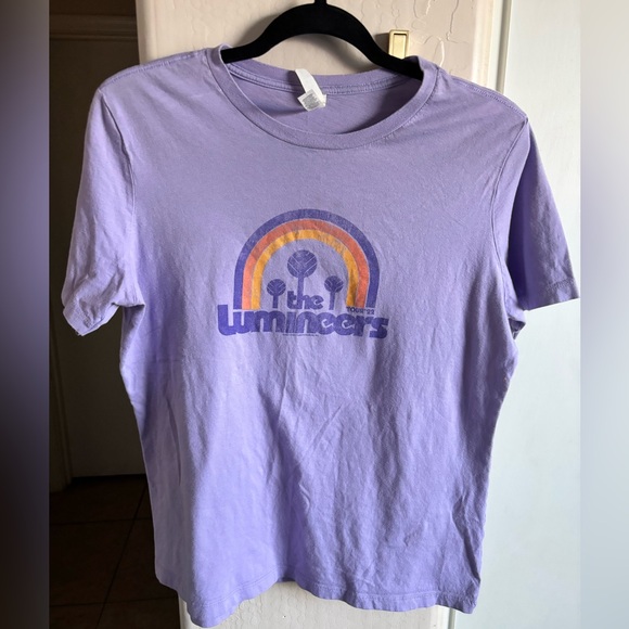 Bella Canvas Tops - EUC Vintage Purple The Lumineers Graphic T-Shirt, Size Large